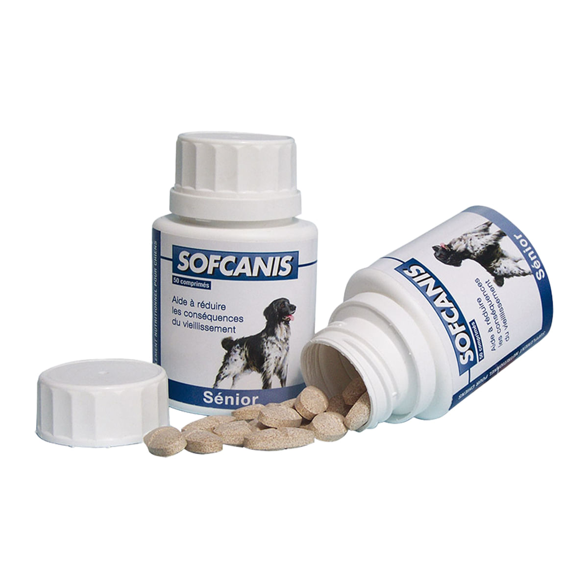 SOFCANIS Senior, supliment multivitamine câini senior, comprimate SOFCANIS Senior, XS-XL, supliment multivitamine câini senior, flacon, 50 comprimate - poza 2