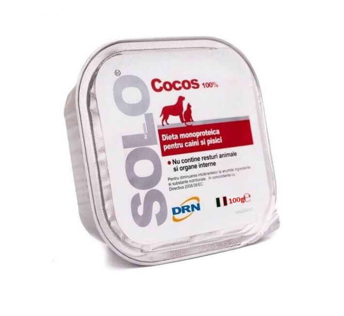 Solo DRN Dog Cat Cocos, 100 g - poza 2
