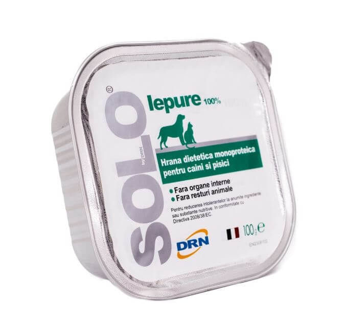 Solo DRN Dog Cat Iepure, 100 g - poza 2