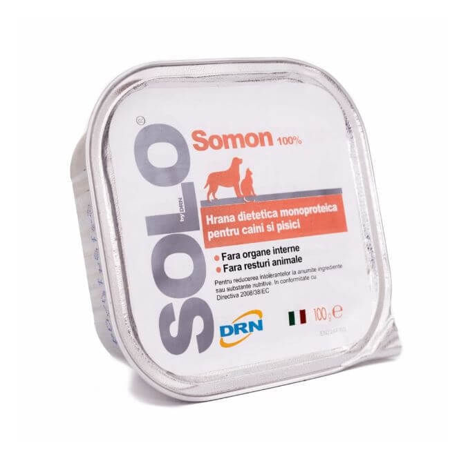 Solo DRN Dog Cat Somon, 100 g - poza 2