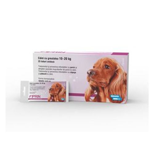 Solutie antiparazitara, Fiprin Spot Dog M, 25 x 1,34 ml