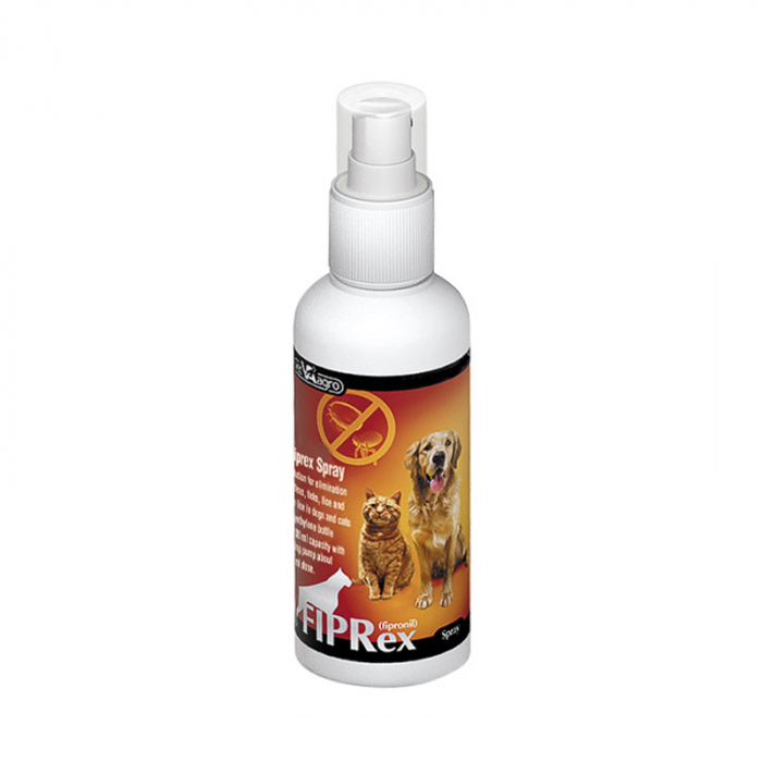 Spray antiparazitar pentru caini pisici Fiprex 100 ml