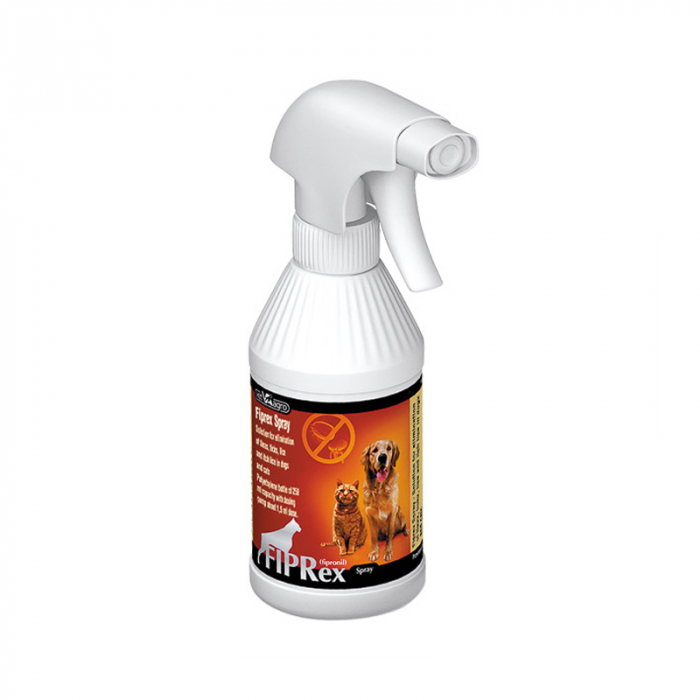 Spray antiparazitar pentru caini pisici Fiprex 250 ml