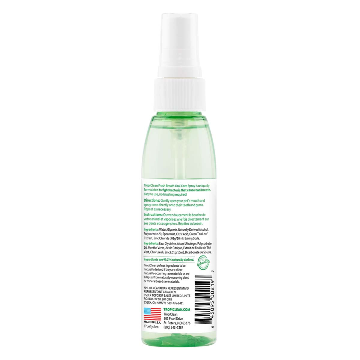 Spray de Gura Pentru Caini TropiClean, 118 ml - poza 4