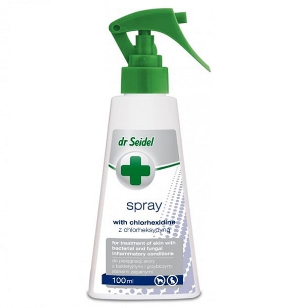 Spray Pentru Caini Si Pisici Dr. Seidel Cu Clorhexidina 4%, 100 ml - poza 2