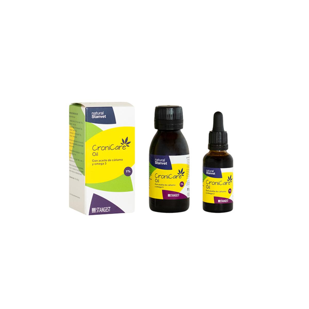 STANGEST CroniCare, supliment sistem nervos & calmante, afecțiuni oncologice câini, ulei STANGEST CroniCare, XS-XL, supliment sistem nervos & calmante, afecțiuni oncologice câini și pisici, flacon, ulei, 100ml - poza 3