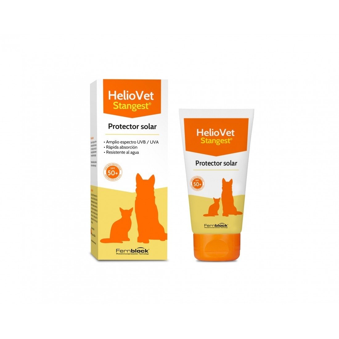 STANGEST HelioVet, loțiune câini și pisici, protecție solară SPF 50+, flacon, 50ml - poza 2