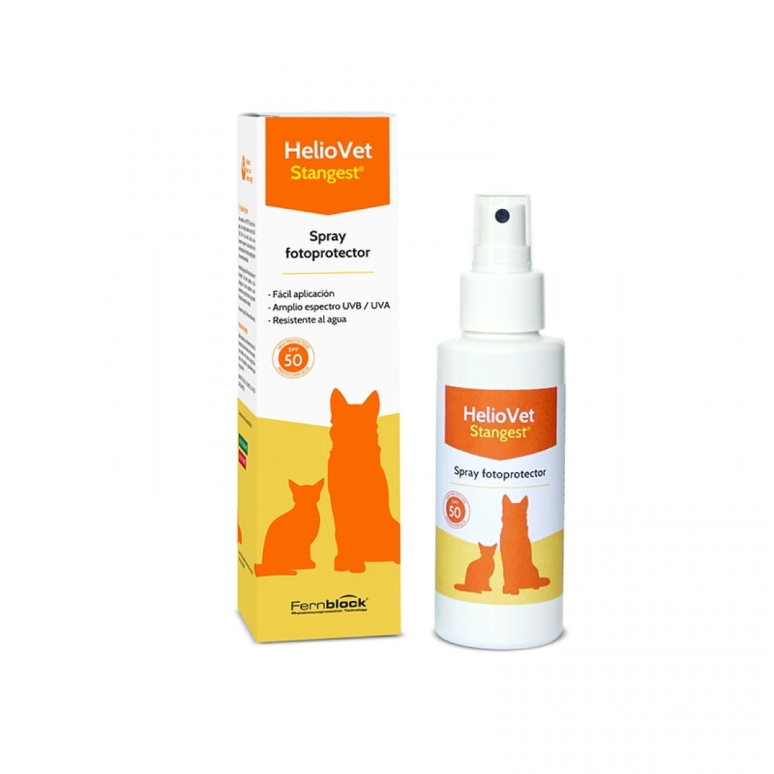 STANGEST HelioVet, spray protecție solară SPF 50+ câini și pisici, 80ml - poza 1