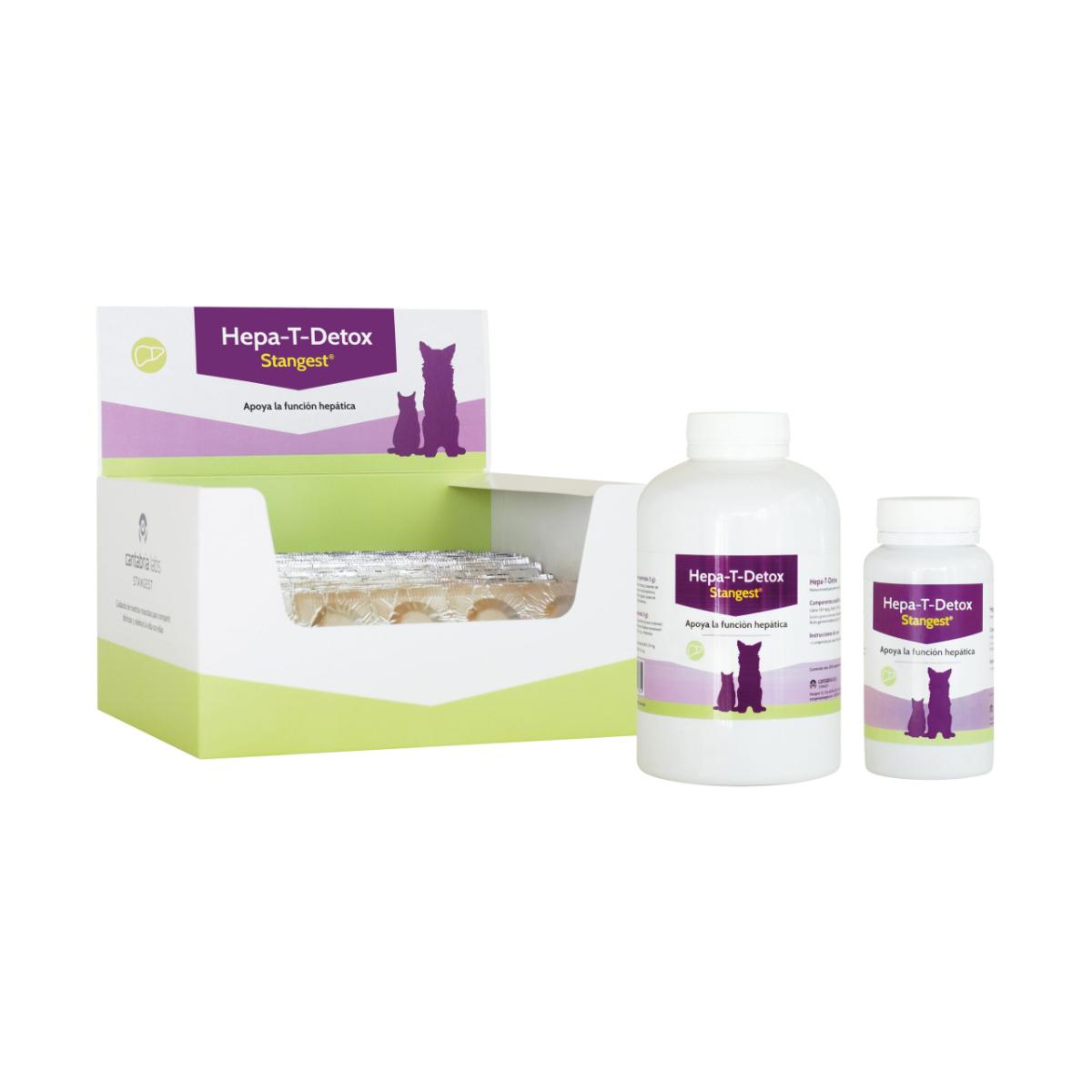 STANGEST Hepa-T-Detox, XS-XL, supliment sistem hepatic câini și pisici, flacon, 60 comprimate - poza 1