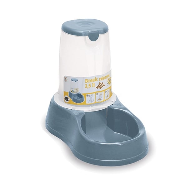STEFANPLAST Break réserve, hrănitor, plastic cu antiderapant, 3.5L, albastru - poza 1
