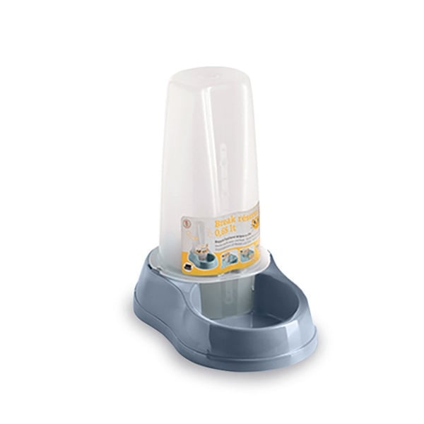 STEFANPLAST Break réserve, hrănitor și adăpătoare, plastic cu antiderapant, 0.65L, albastru - poza 1