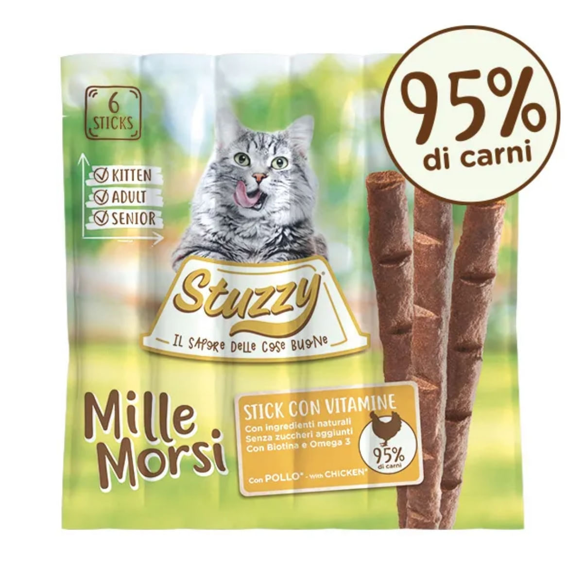 STUZZY Millemorsi, Pui, punguță recompense pisici, 30g - poza 2
