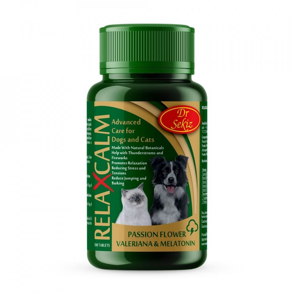 Supliment alimentar, Caini & Pisici, Relaxcalm, 100 tablete/ 100 g