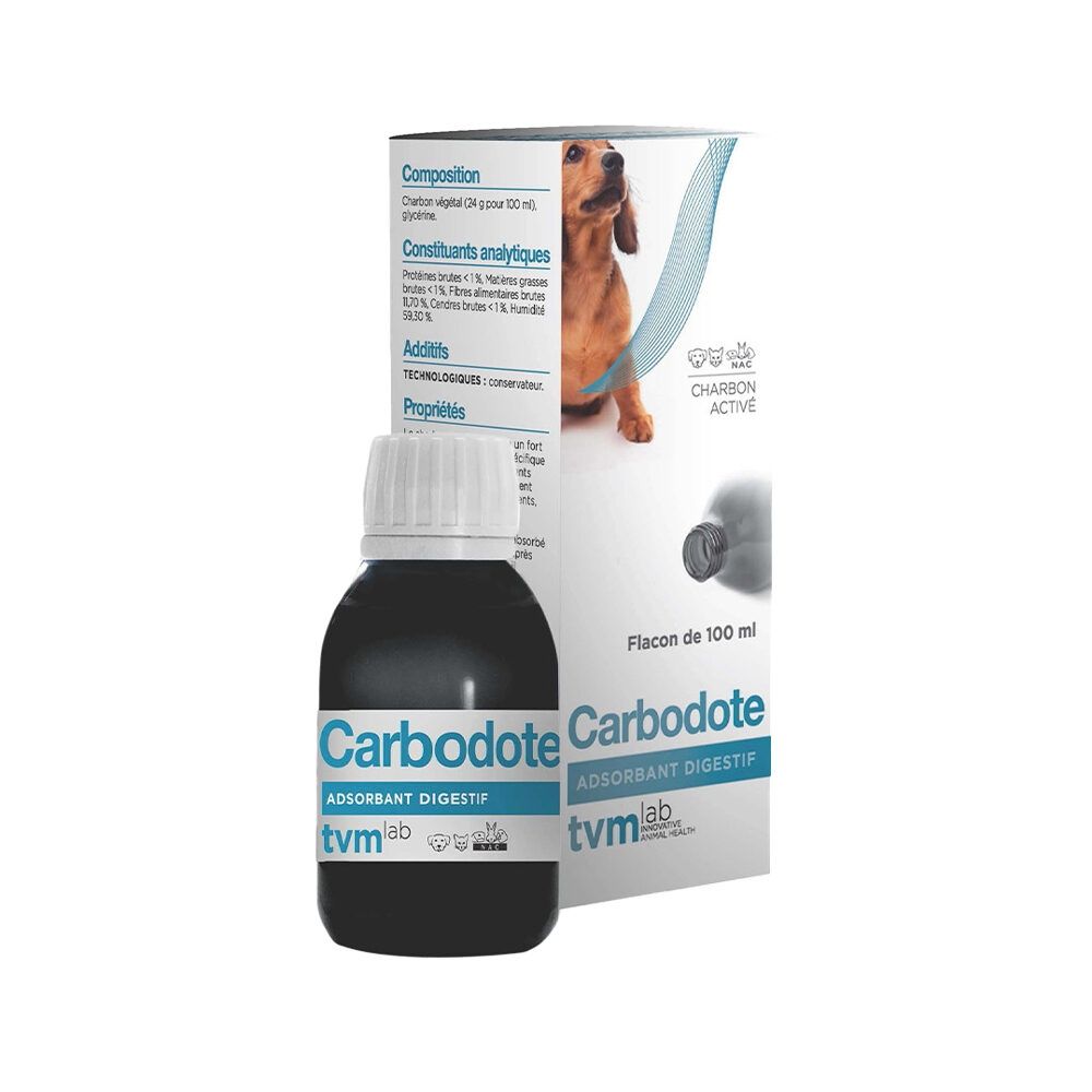 Supliment gastrointestinal, Caini & Pisici, Carbodote, 100 ml