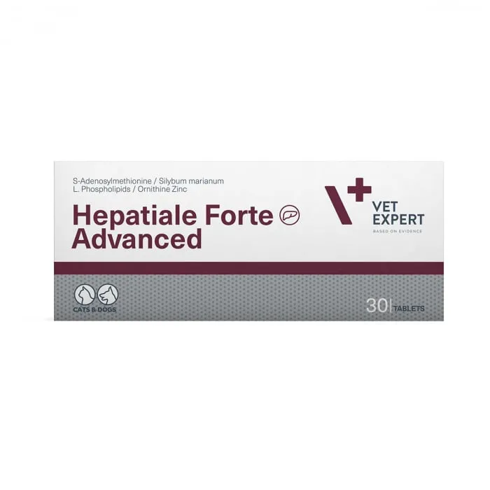 Supliment hepatic pentru caini pisici Hepatiale Forte Advanced 30 tablete