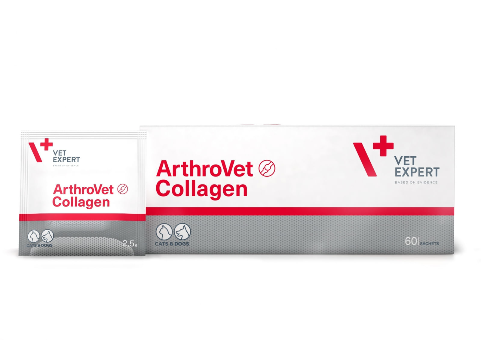 Supliment Nutritiv Arthrovet Collagen II, 60 plicuri x 2.5 g - poza 2
