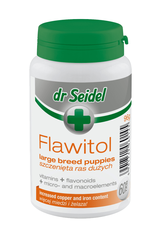 Suplimente pentru Caini Dr. Seidel Flawitol Puppy Large Breed, 60 tablete - poza 1