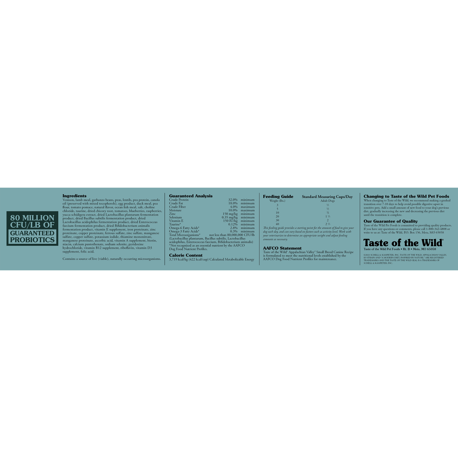 TASTE OF THE WILD Appalachian Valley Small Breed XS-M, Vânat și Miel, hrană uscată fără cereale câini, 2kg - poza 5