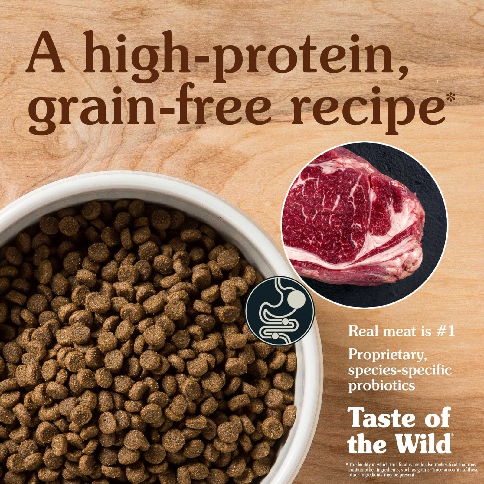 TASTE OF THE WILD High Prairie Puppy, Bizon și Vânat, hrană uscată fără cereale câini junior, 2kg - poza 4