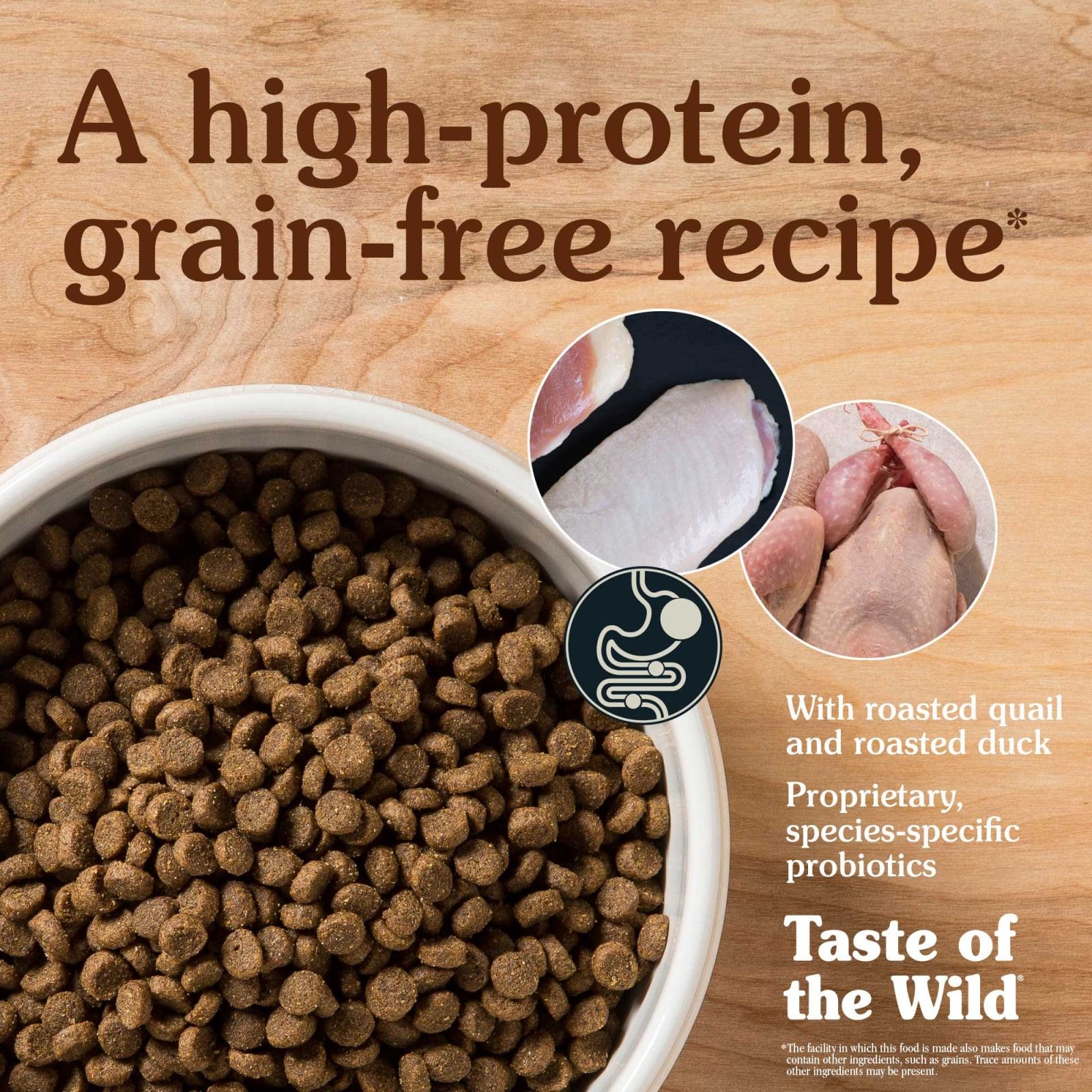 TASTE OF THE WILD Lowland Creek, Prepeliță și Rată, hrană uscată fără cereale pisici, 2kg - poza 2