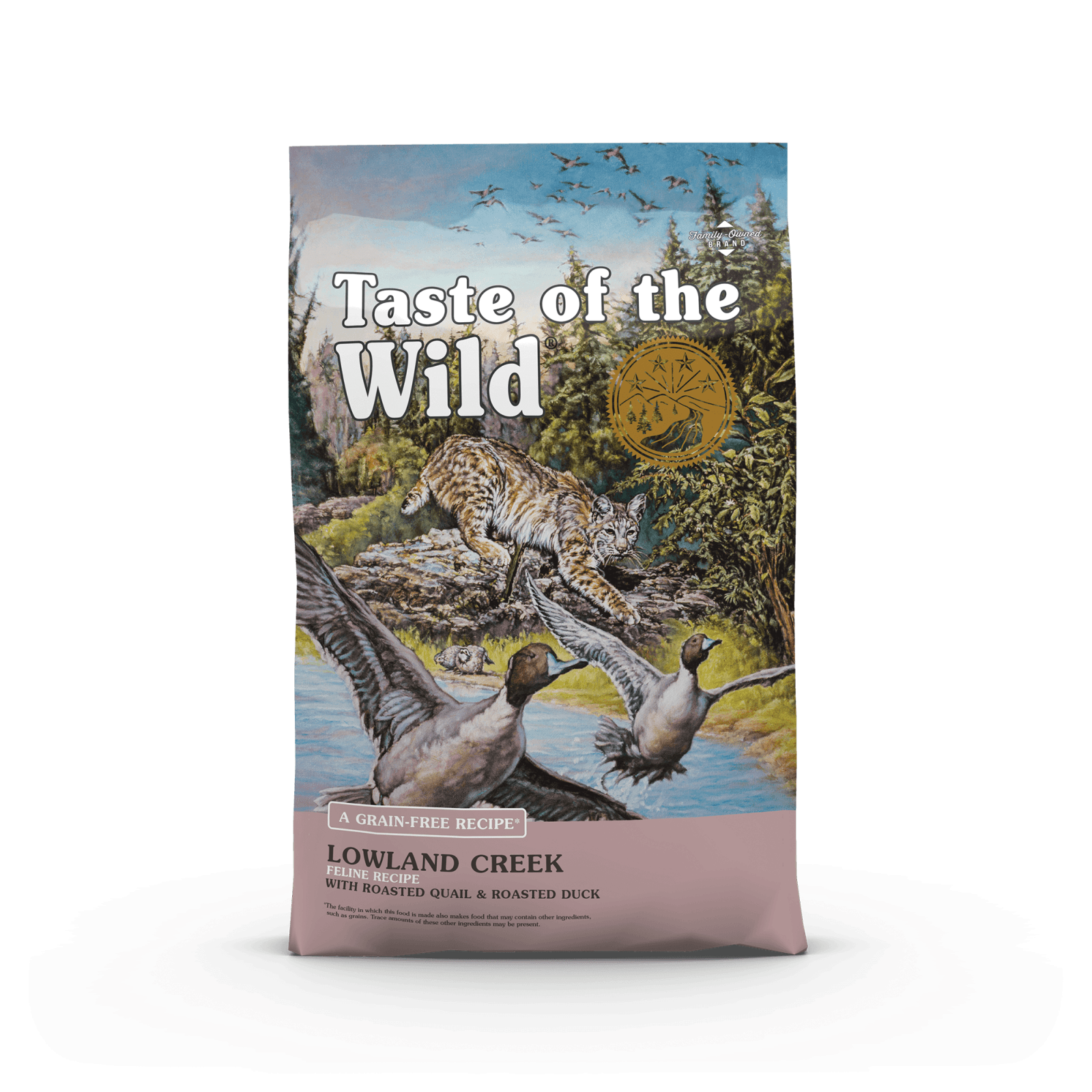 TASTE OF THE WILD Lowland Creek, Prepeliță și Rată, hrană uscată fără cereale pisici, 6.6kg - poza 3