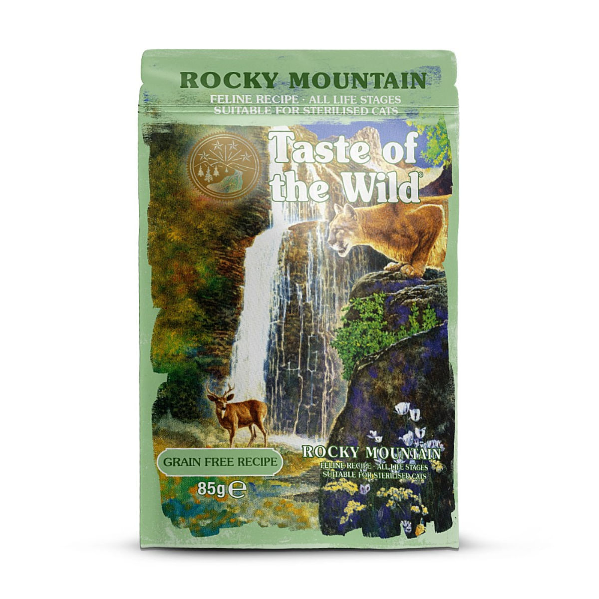 TASTE OF THE WILD Rocky Mountain, Pui, plic hrană umedă fără cereale pisici, (în sos), 85g - poza 1
