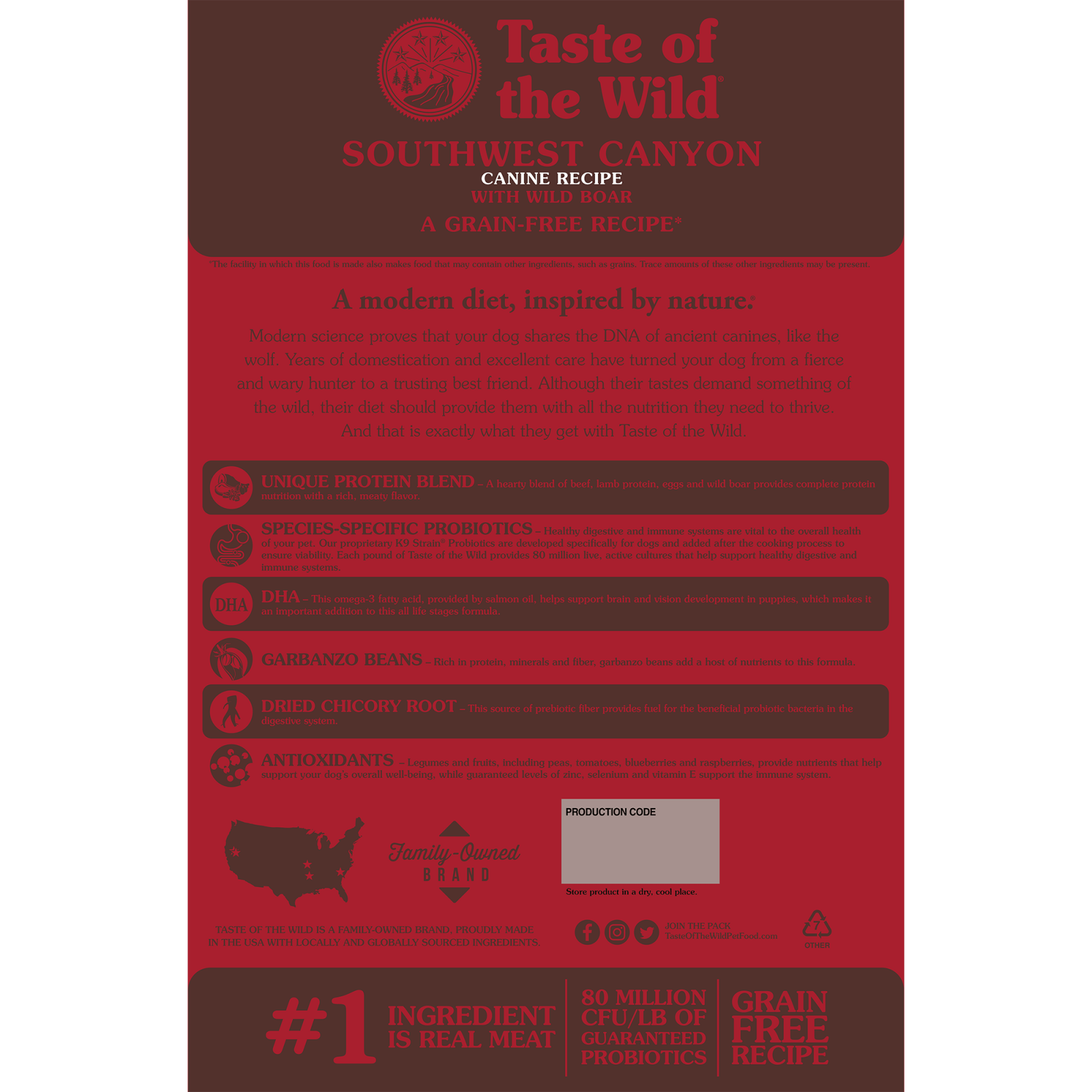 TASTE OF THE WILD Southwest Canyon, Mistreț, hrană uscată fără cereale câini, 2kg - poza 2