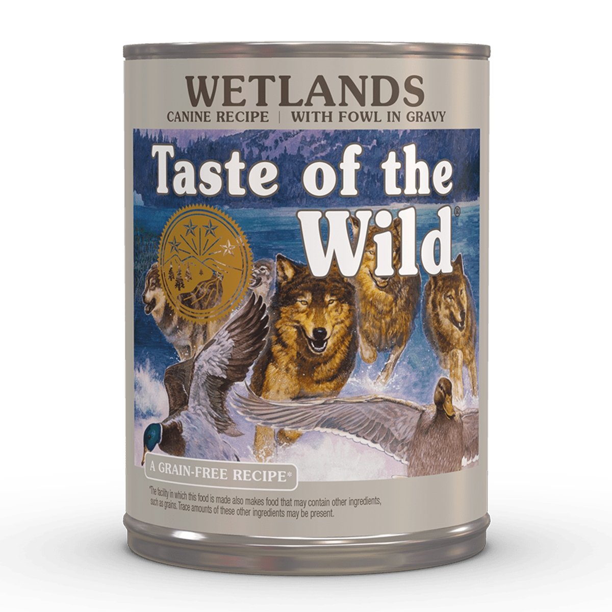 TASTE OF THE WILD Wetlands, Rață, conservă hrană umedă fără cereale câini, (în sos), 390g - poza 1