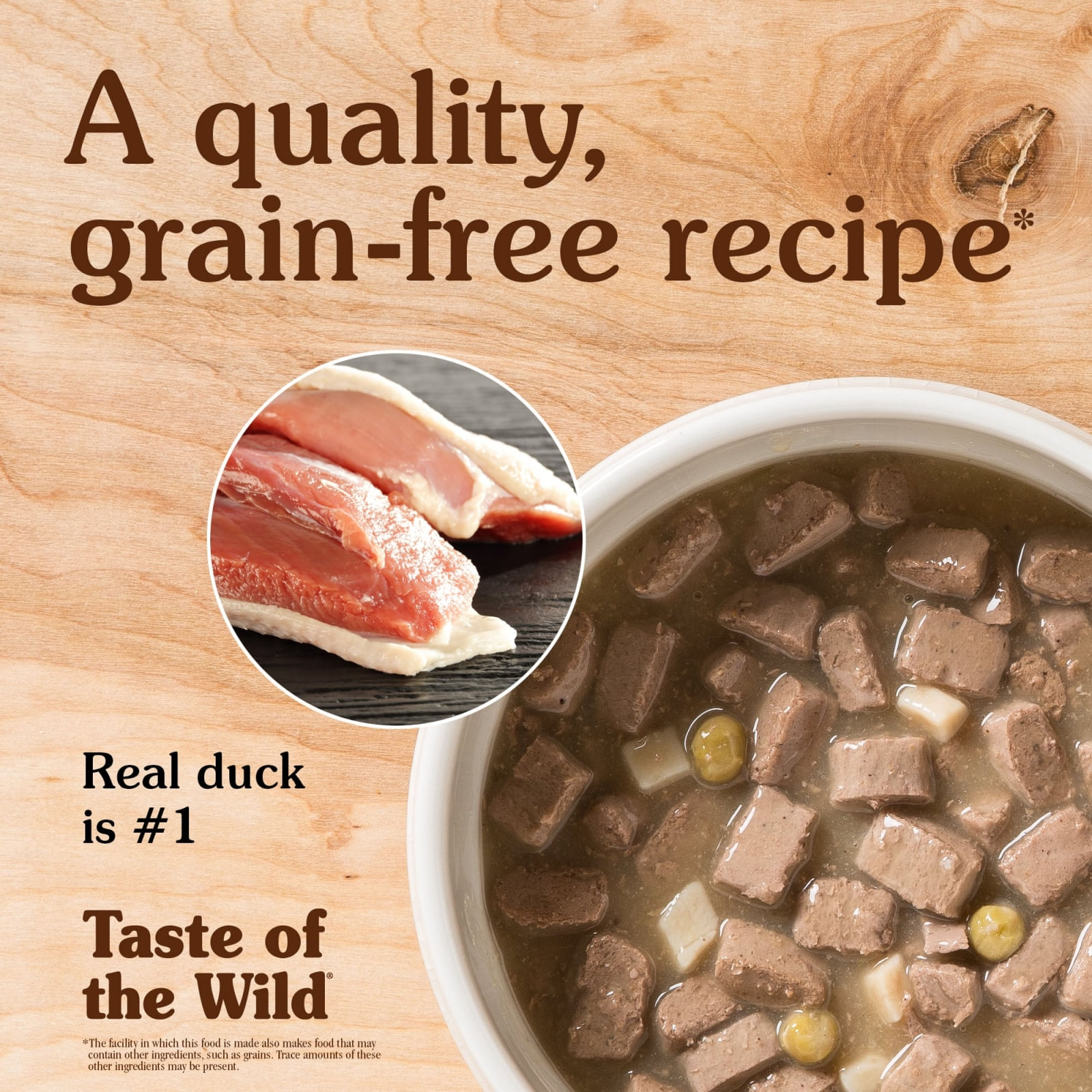 TASTE OF THE WILD Wetlands, Rață, conservă hrană umedă fără cereale câini, (în sos), 390g - poza 2