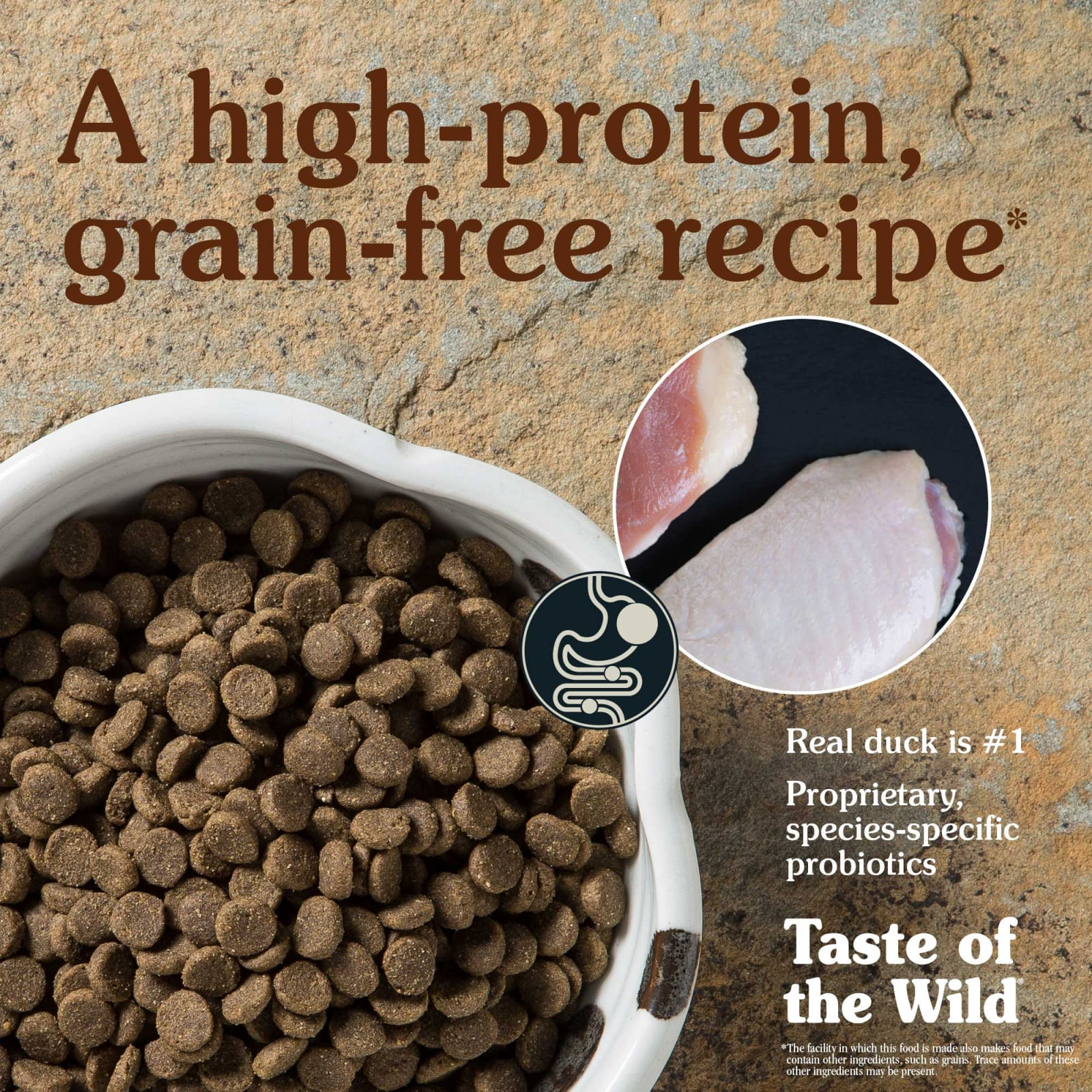 TASTE OF THE WILD Wetlands, Rață, hrană uscată fără cereale câini, 2kg - poza 4