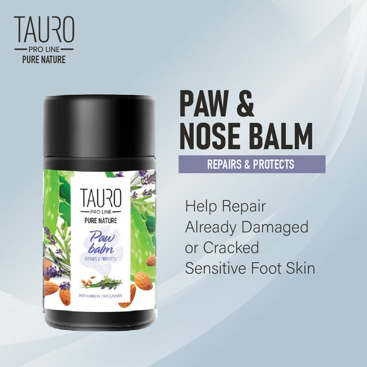 TAURO PRO LINE Pure Nature Paw Balm Repairs & Protects, Balsam pentru Lăbuțe, Câini și Pisici ,75ml - poza 3