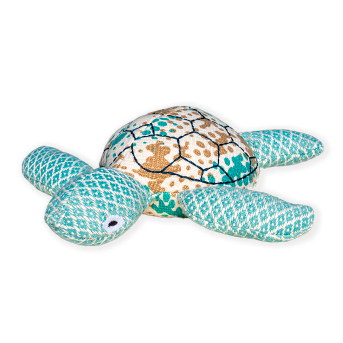 Țestoasă Hawksbill WWF, Jucărie pentru caini, din materiale reciclate, 22 x 6 x 24 cm - poza 2