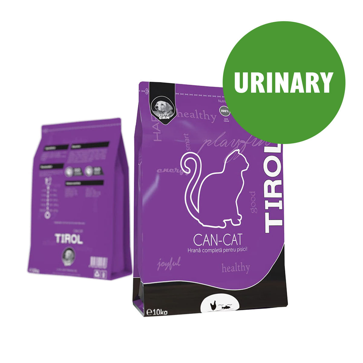 TIROL Can-Cat Urinary, Pasăre, hrană uscată pisici sterilizate, sistem urinar, 10kg - poza 2