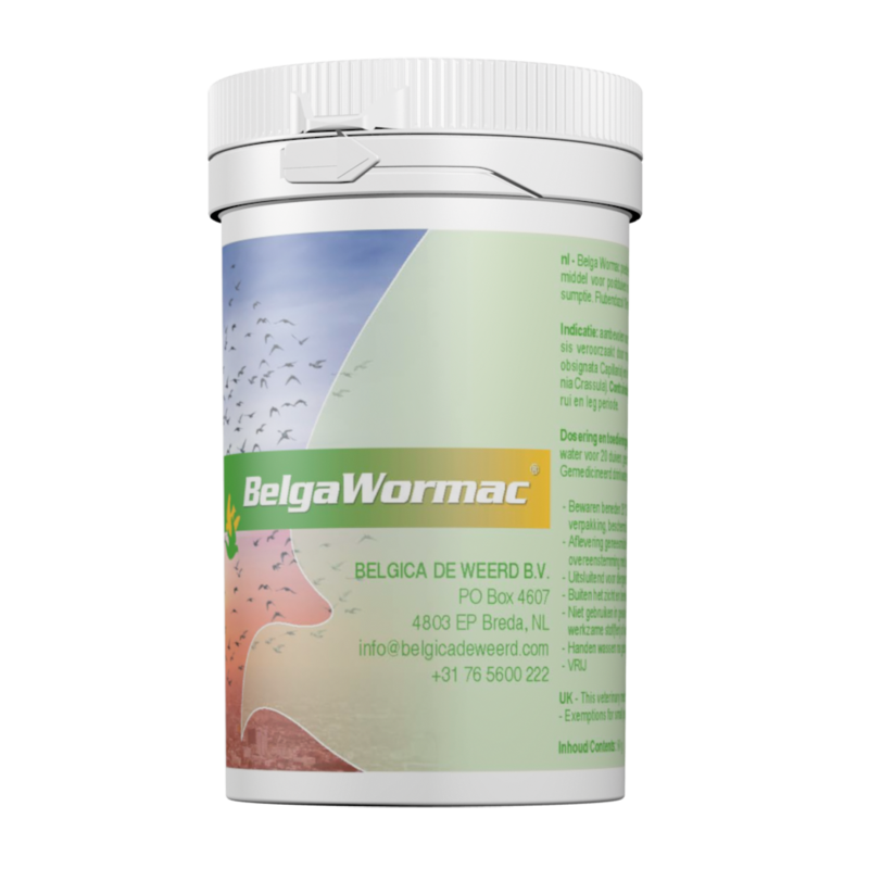 Tratament pentru porumbei, Belgawormac extra, Belgica de Weerd, 60g