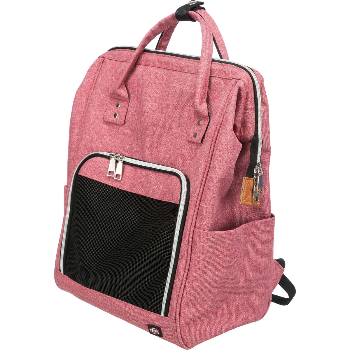 TRIXIE Ava, rucsac transport câini și pisici, XS-S(max. 10kg), poliester, deschidere laterală&superioară, cu buzunare, roșu, 32 x 42 x 23 cm - poza 1