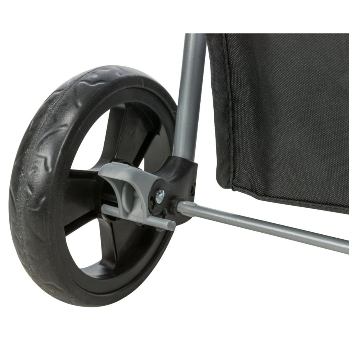 TRIXIE Bugggy, stroller câini și pisici, XS-M(max. 15kg), poliester, deschidere frontală, cu rotile, cu buzunare, verde și gri, 47 x 100 x 80 cm - poza 5