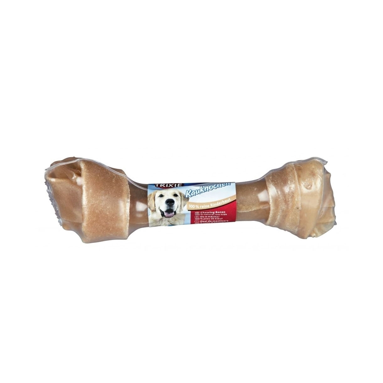 Trixie Caine Os Innodat din Piele de Vita Os Innodat 16cm/65g - poza 1