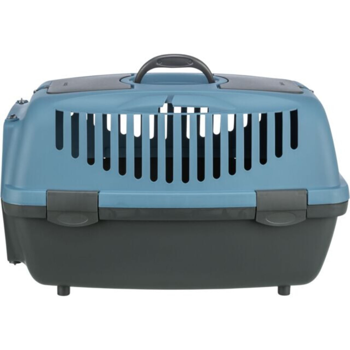TRIXIE Capri 2, cușcă transport câini și pisici, XS-S(max. 8kg), plastic, deschidere frontală, albastru și negru, 37 x 34 x 55 cm - poza 4