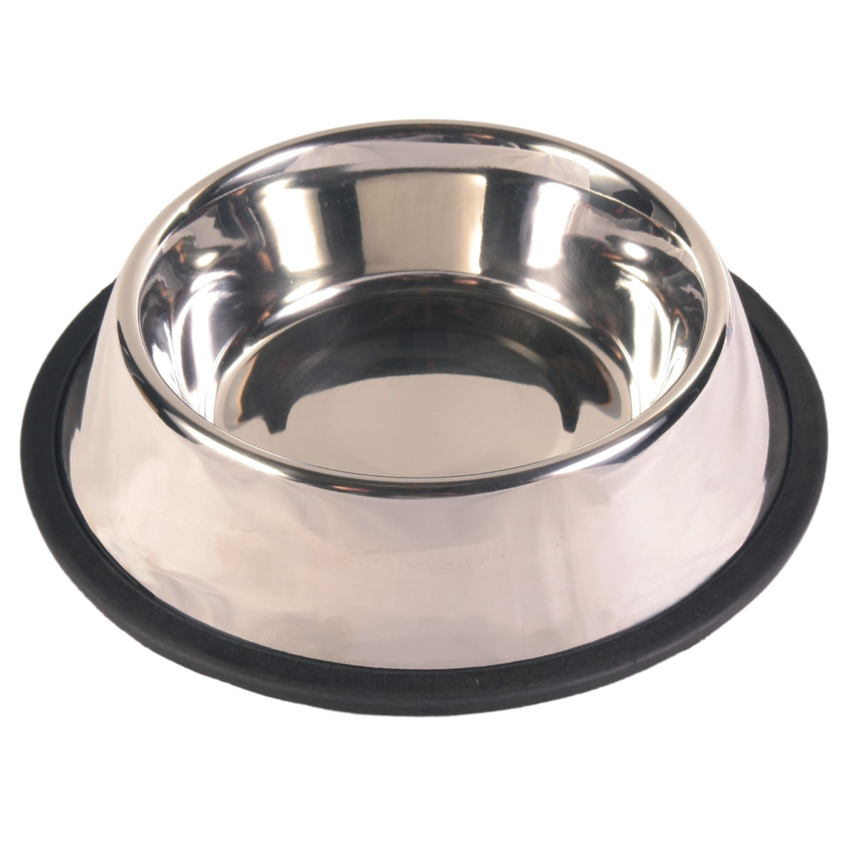 TRIXIE, castron câini, rotund, antiderapant, inox, argintiu, S-M(0.7l, ⌀21cm) - poza 2