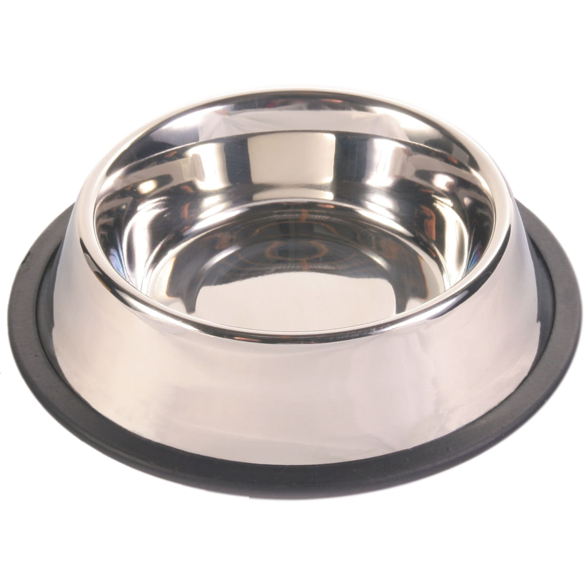 TRIXIE, castron câini, rotund, antiderapant, inox, argintiu, S-M(0.9l, ⌀23cm) - poza 1
