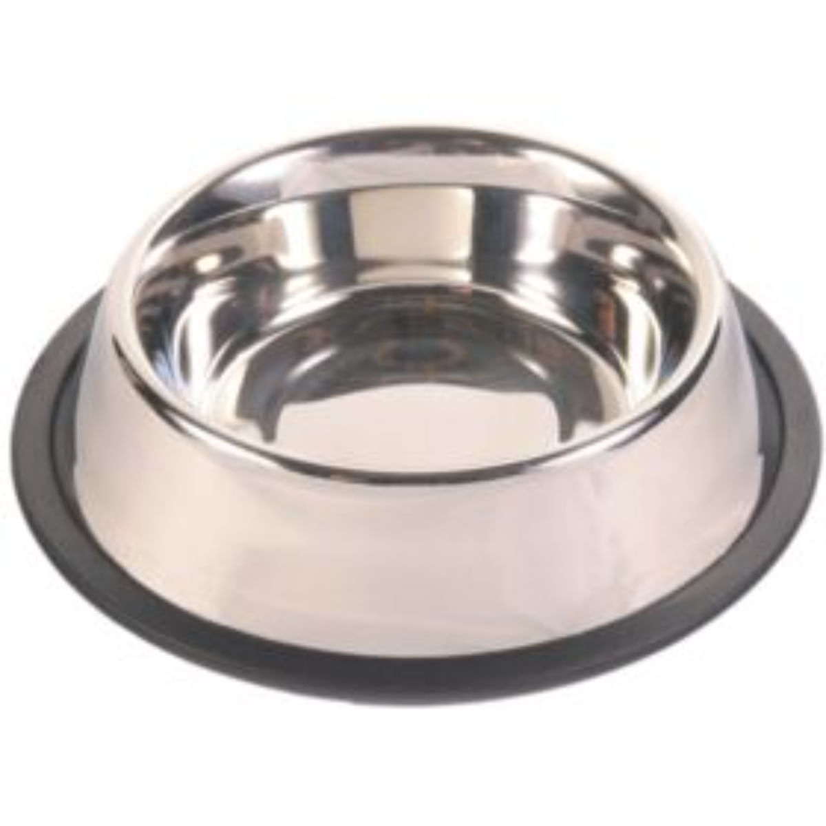 TRIXIE, castron câini, rotund, antiderapant, inox, argintiu, S-M(0.9l, ⌀23cm) - poza 3