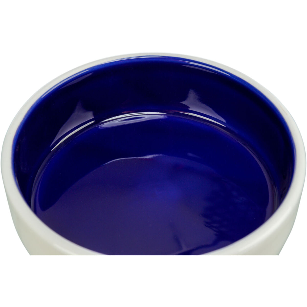 TRIXIE, castron câini, rotund, ceramică TRIXIE, castron câini și pisici, rotund, ceramică, alb și albastru, XS(0.3l, ⌀12cm) - poza 3