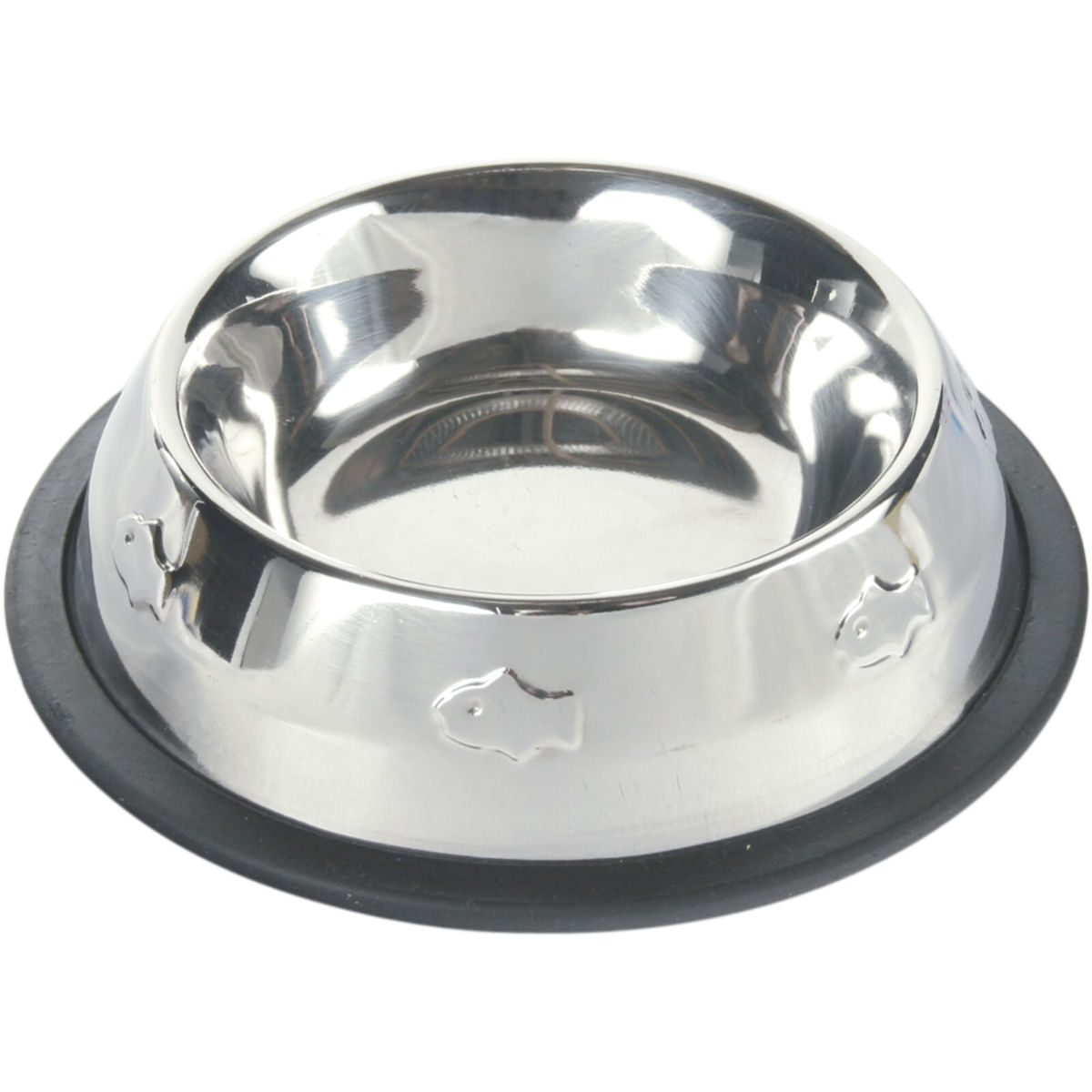TRIXIE, castron pisici, rotund, antiderapant, inox, argintiu, 0.2l, ⌀15cm - poza 2