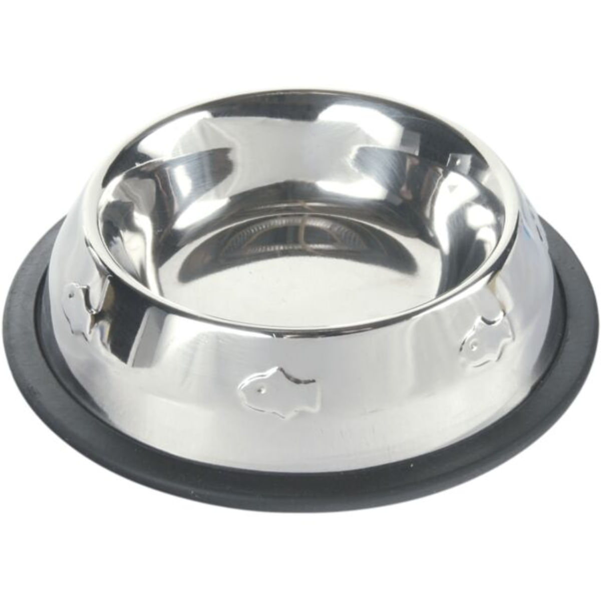 TRIXIE, castron pisici, rotund, antiderapant, inox, argintiu, 0.2l, ⌀15cm - poza 5