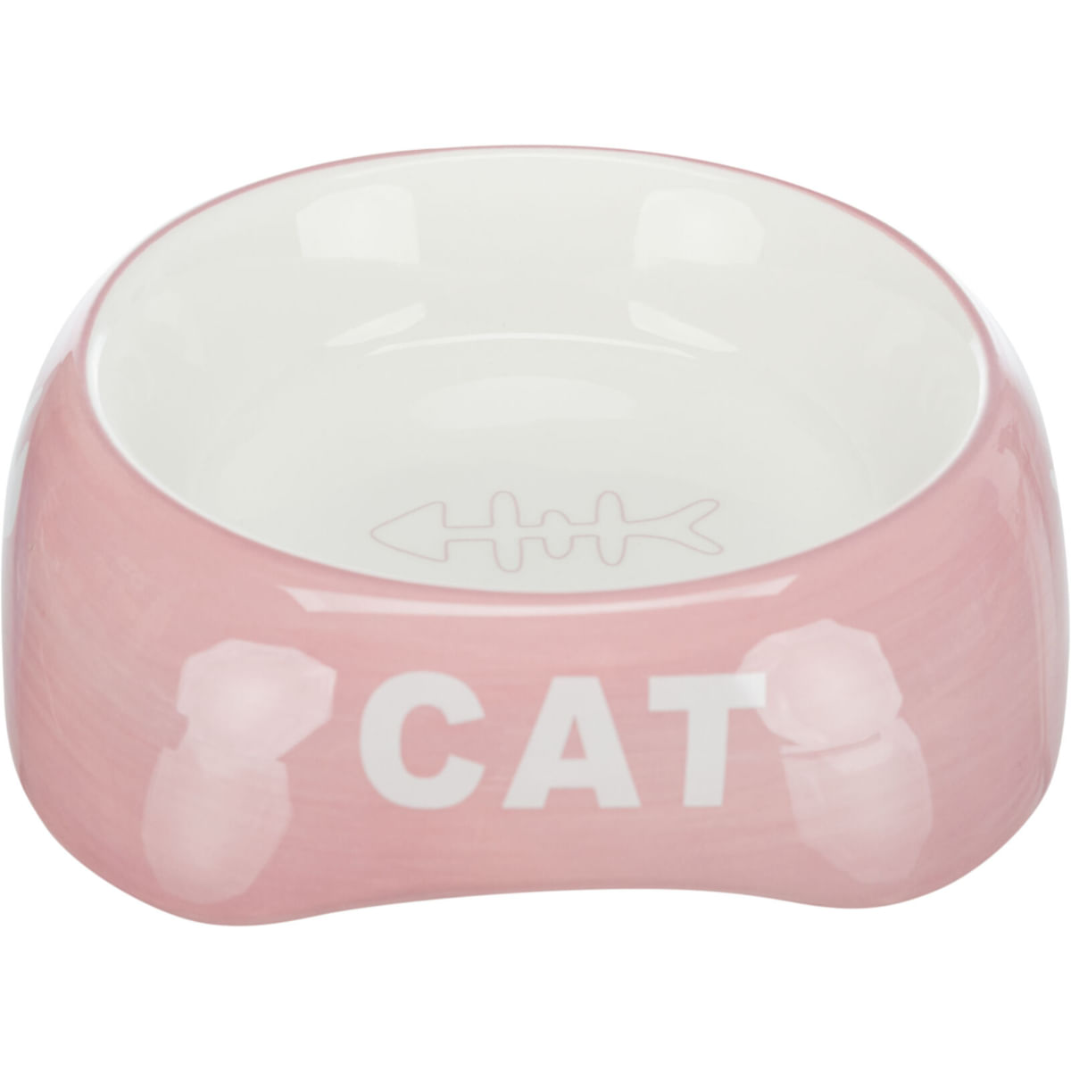 TRIXIE Cat, castron pisici, asimetric, ceramică, diverse culori, 0.2l, ⌀13cm - poza 1