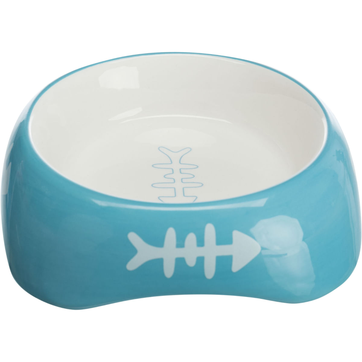 TRIXIE Cat, castron pisici, asimetric, ceramică, diverse culori, 0.2l, ⌀13cm - poza 5
