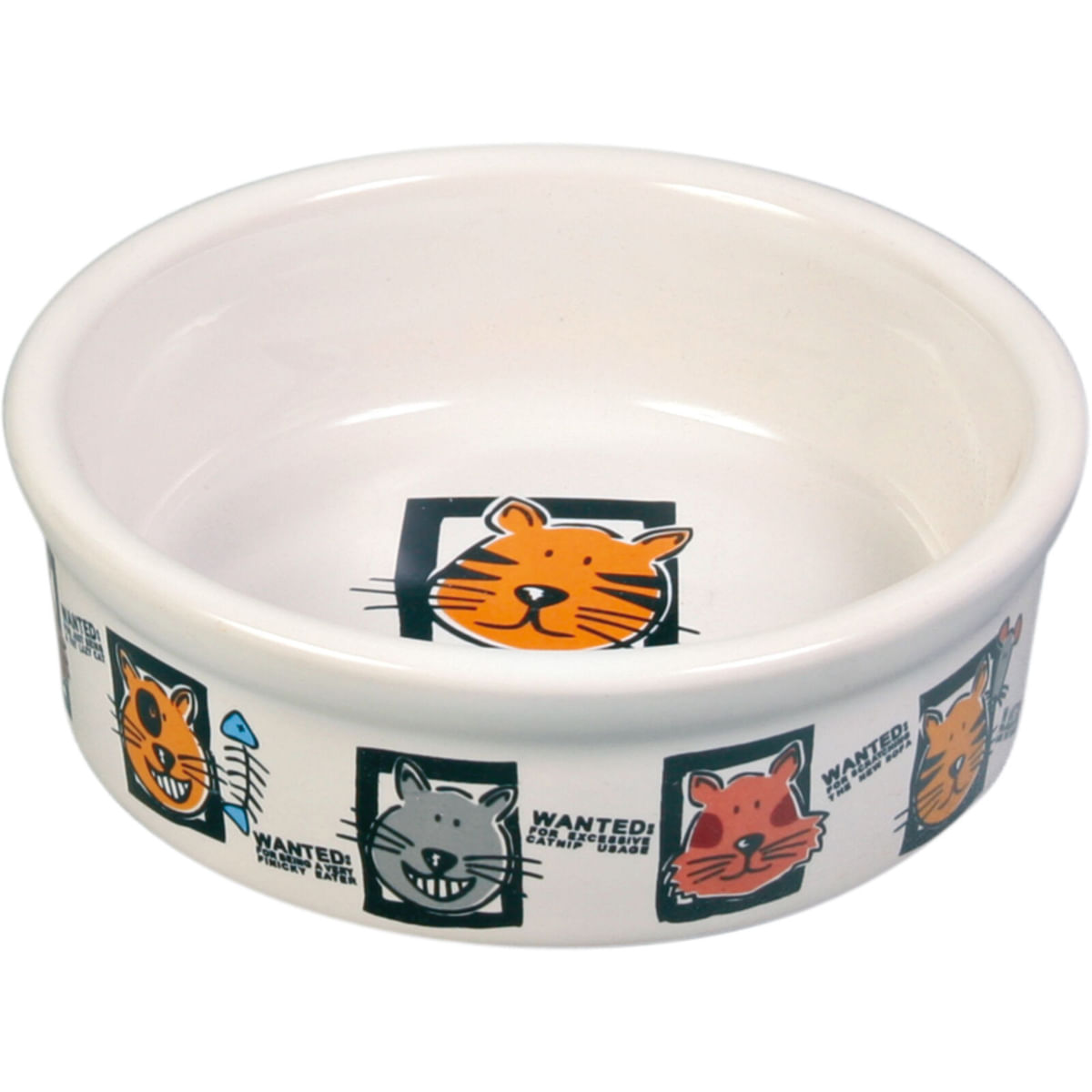 TRIXIE Cat Party, castron pisici, rotund, ceramică, diverse culori, XS-S(0.2l, ⌀12cm) - poza 3