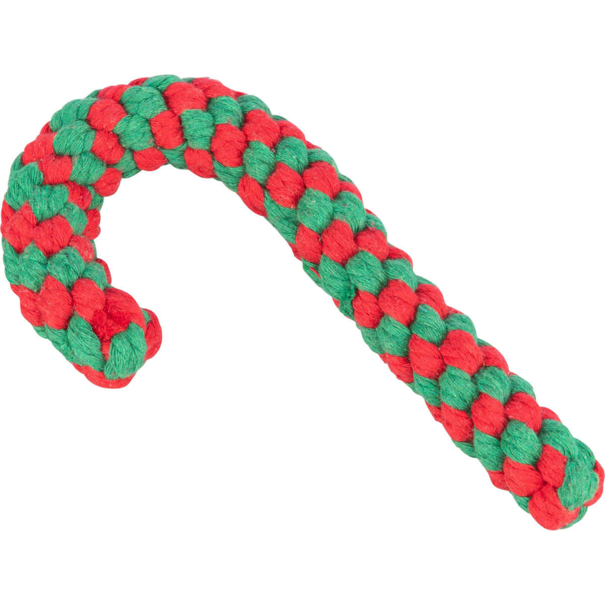 TRIXIE Christmas Baston Acadea, jucărie sfoară câini XS-XL, activități fizice, bumbac, roșu și verde, 19cm - poza 3