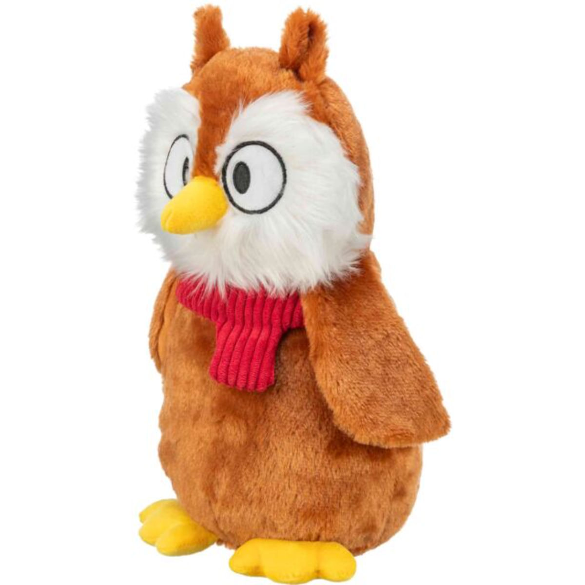 TRIXIE Christmas Bufnita, jucărie de pluș câini, cu sunet, pluș TRIXIE Christmas Bufnita, jucărie de pluș câini XS-XL, cu sunet, pluș, maro, 33cm - poza 3