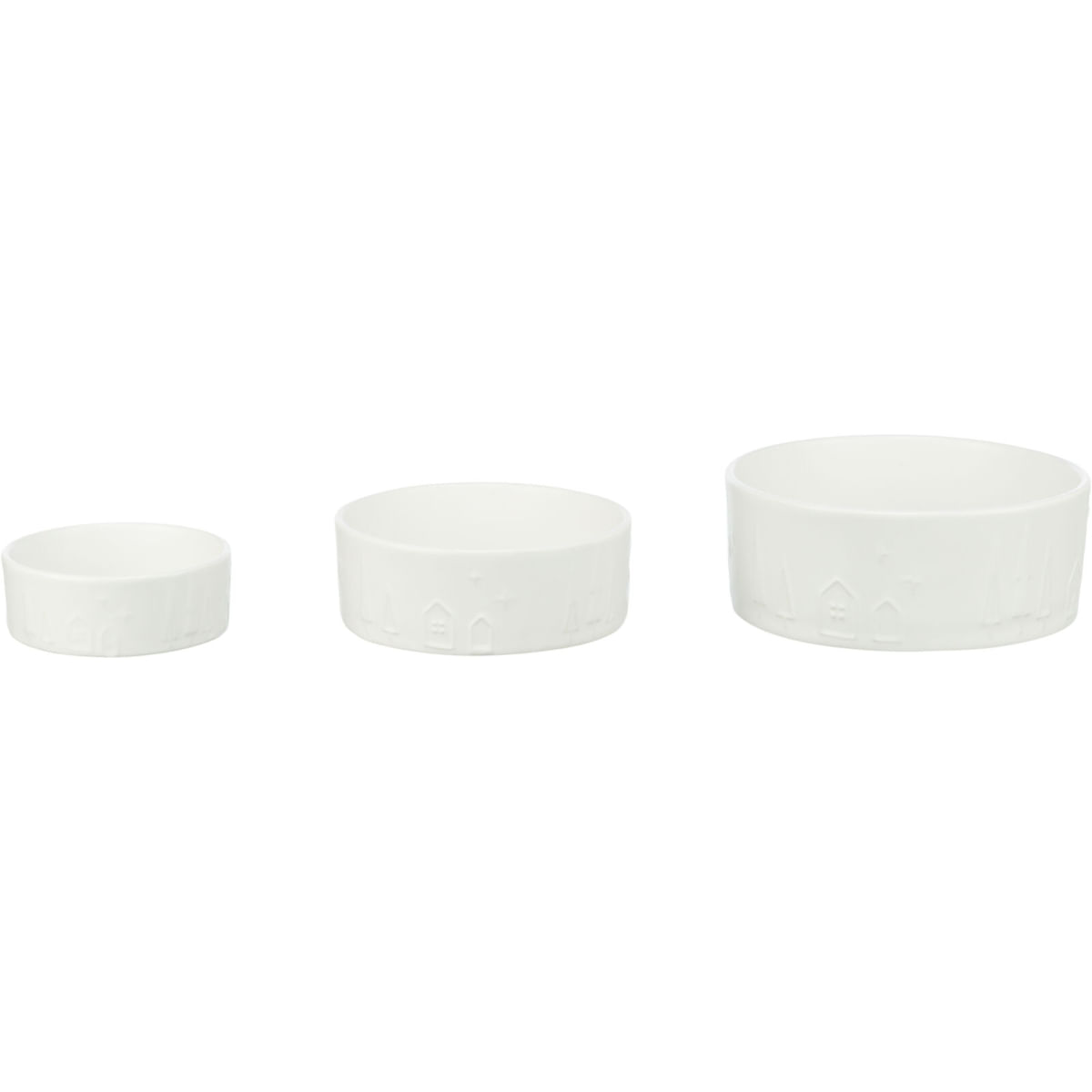 TRIXIE Christmas, castron câini, rotund, ceramică, alb, 0.8l, ⌀16cm - poza 5